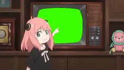 Anya tv greenscreen 