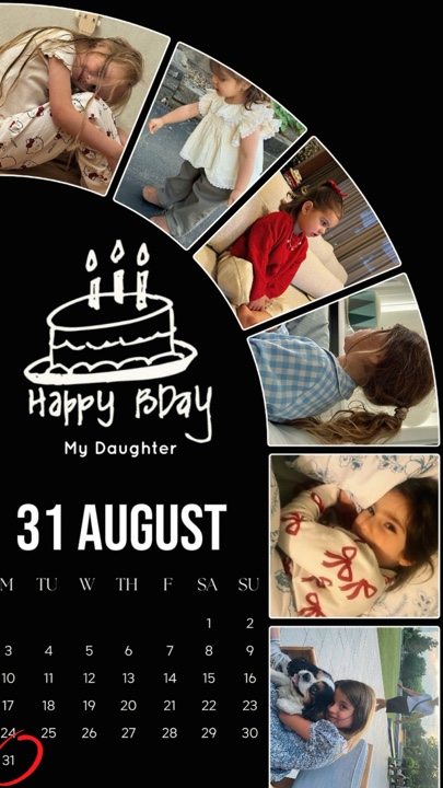 DAUGHTER BDAY 31 AUG