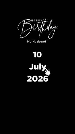 HBD HUSBAND 10 JULY