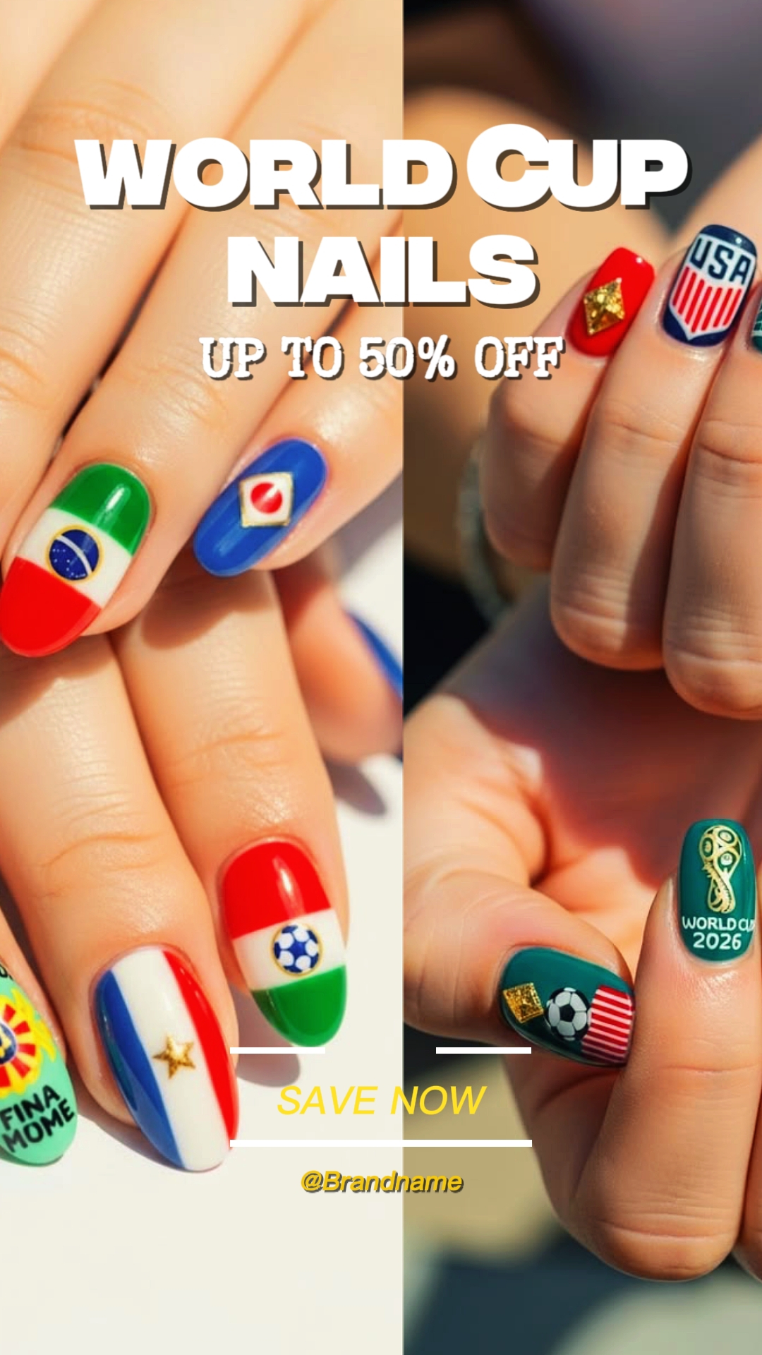 Uñas de la copa del mundo