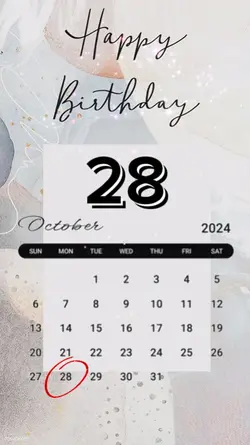 28 OCT 2024 birthday