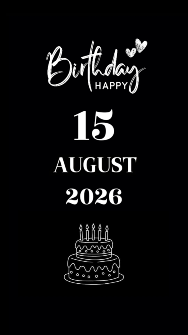 BDAY BABY 15 AUGUST