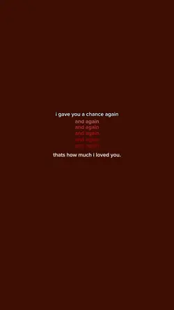 i gave you a chance 