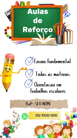 Aulas de reforço 