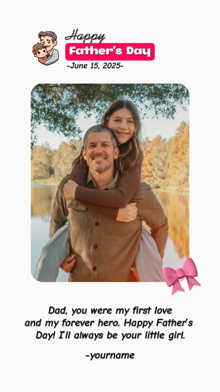 Nachricht für Papa
