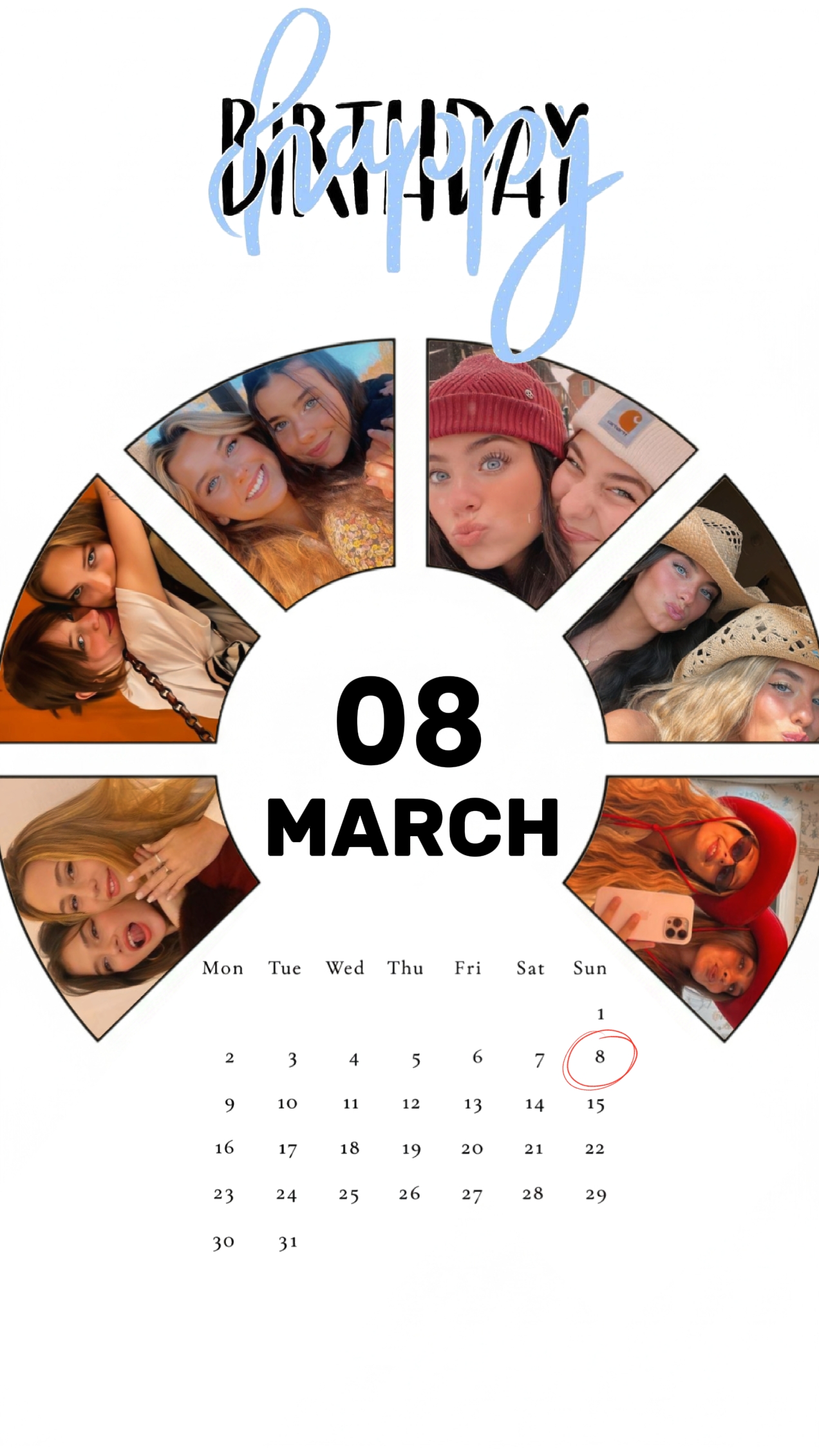 08 mars Anniversaire 