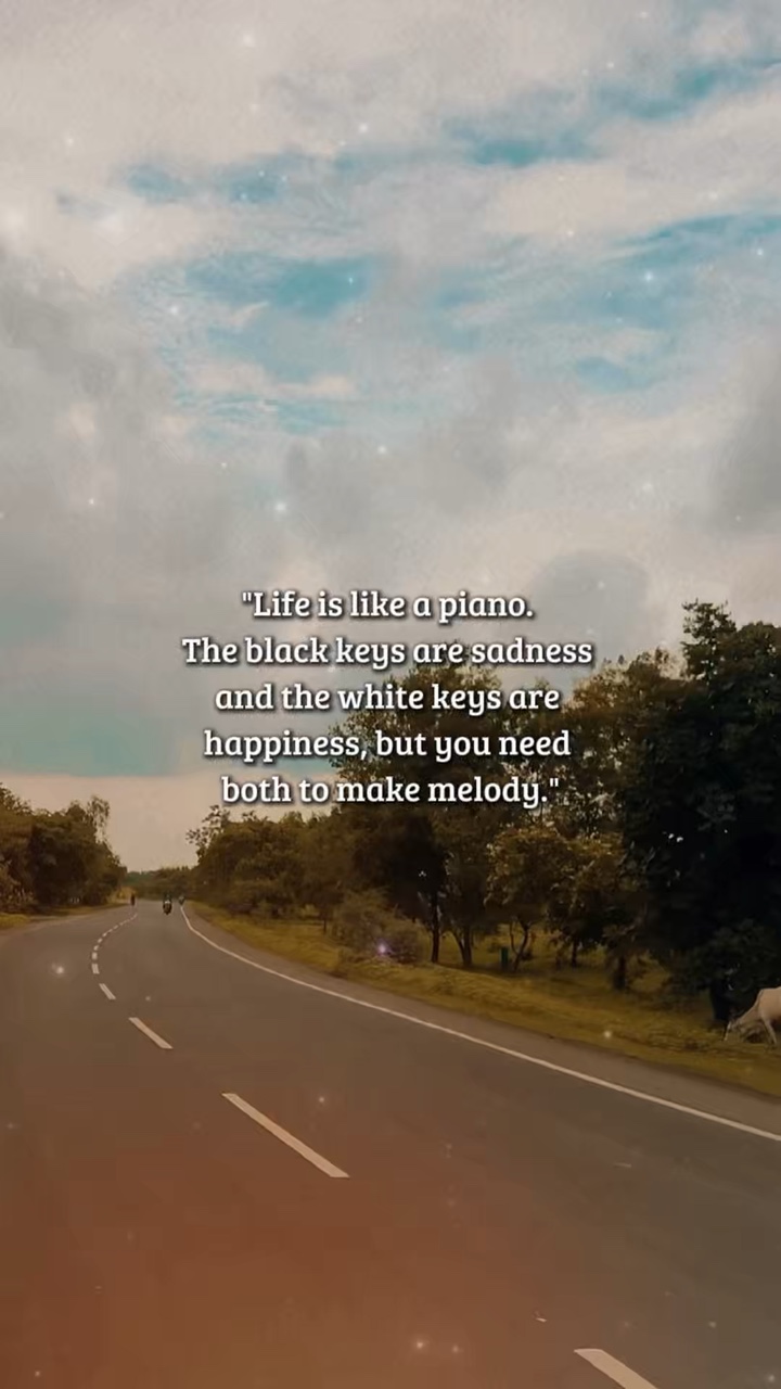 A vida é como um piano