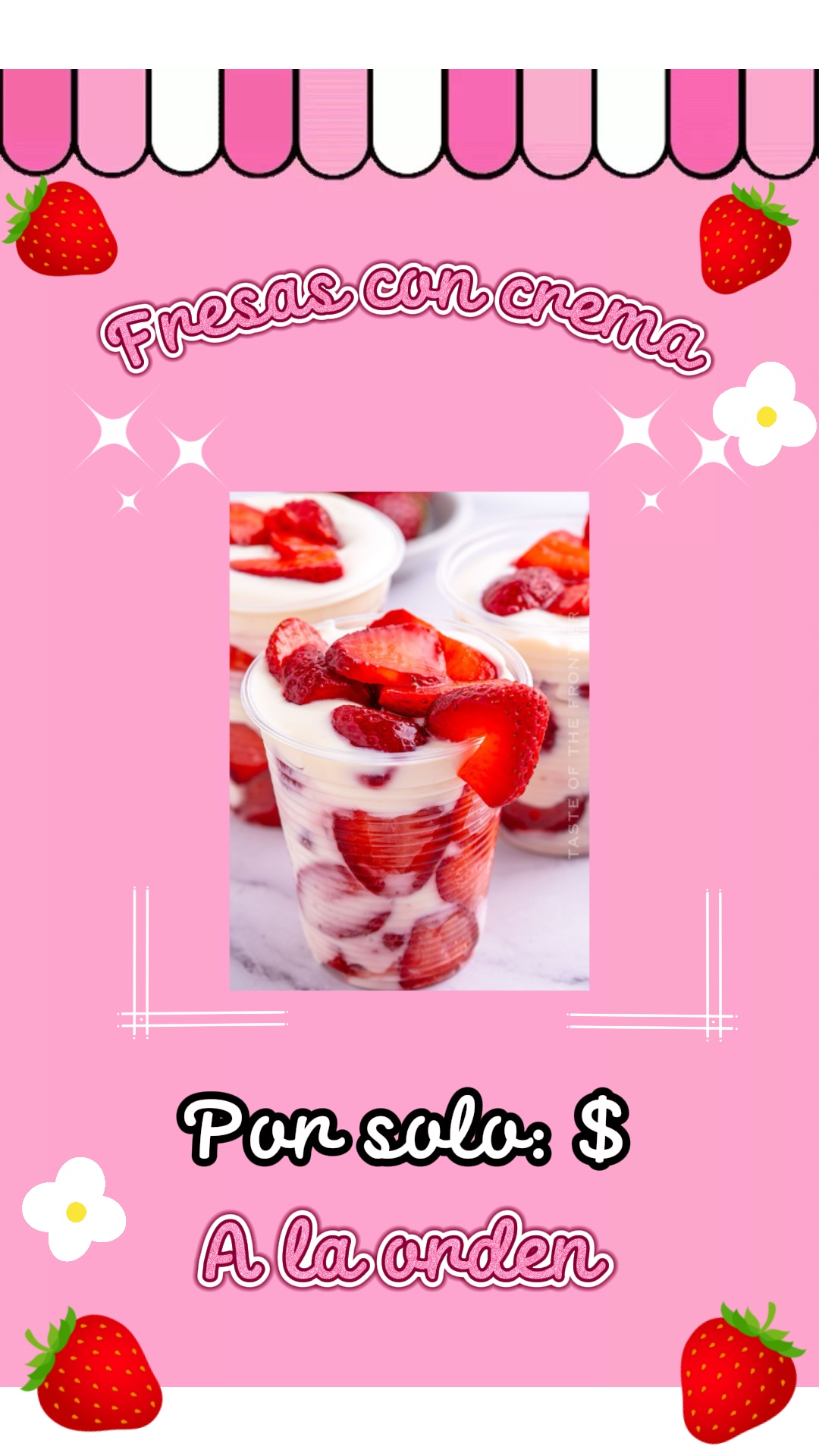 Fresas con crema 🍓