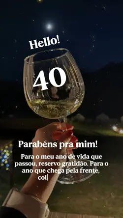Parabéns pra mim