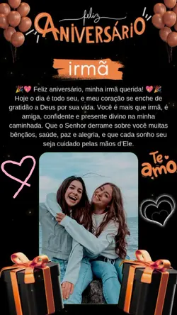 parabéns irmã