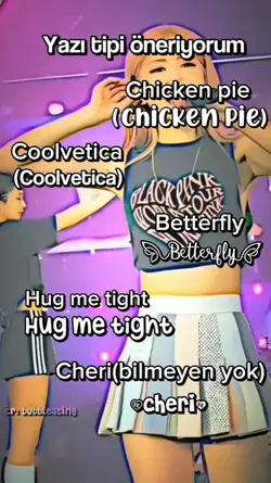 Yazı tipi öneriyorum