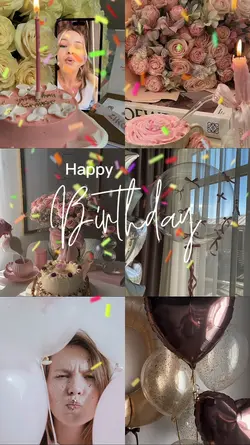 birthday collage