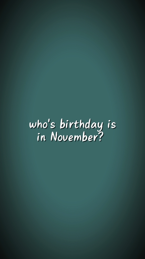 birthday on November