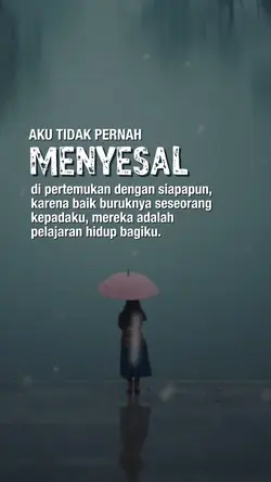 Menyesal
