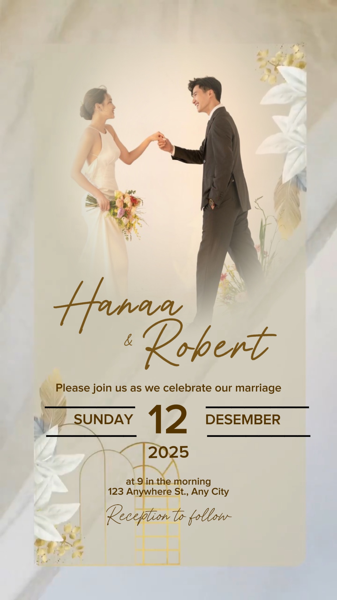 Convite de casamento 