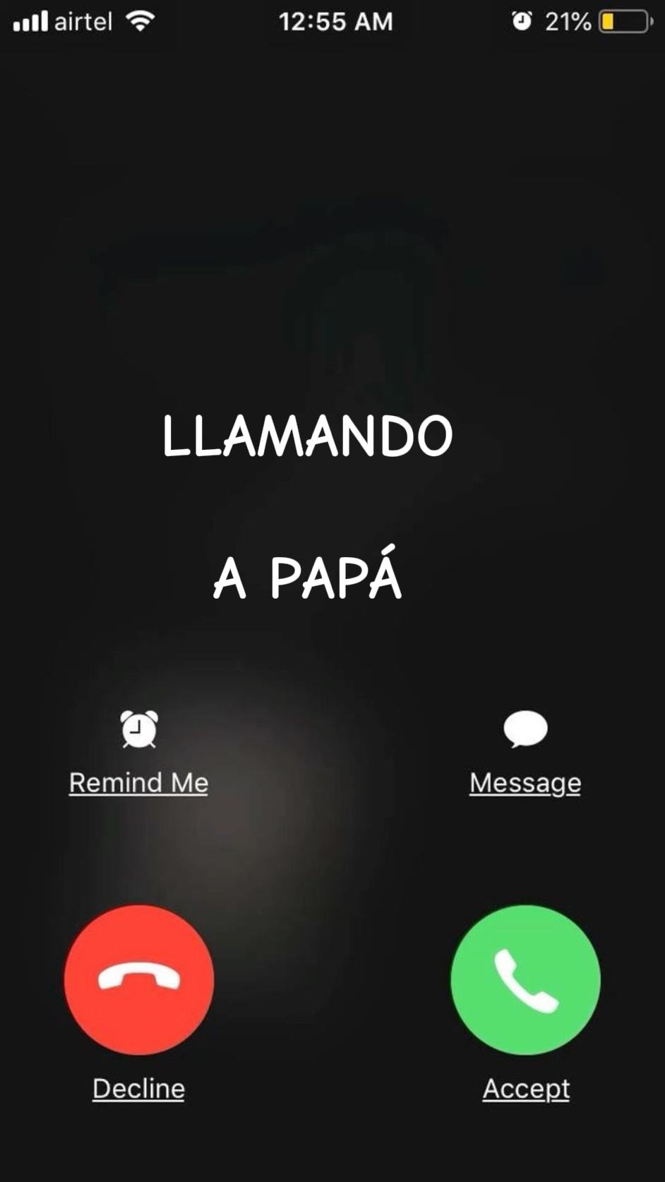 Llamando a papá 
