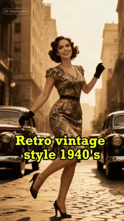 Retro vintage style