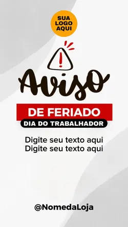aviso Feriado
