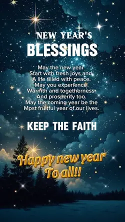 New year's blessings