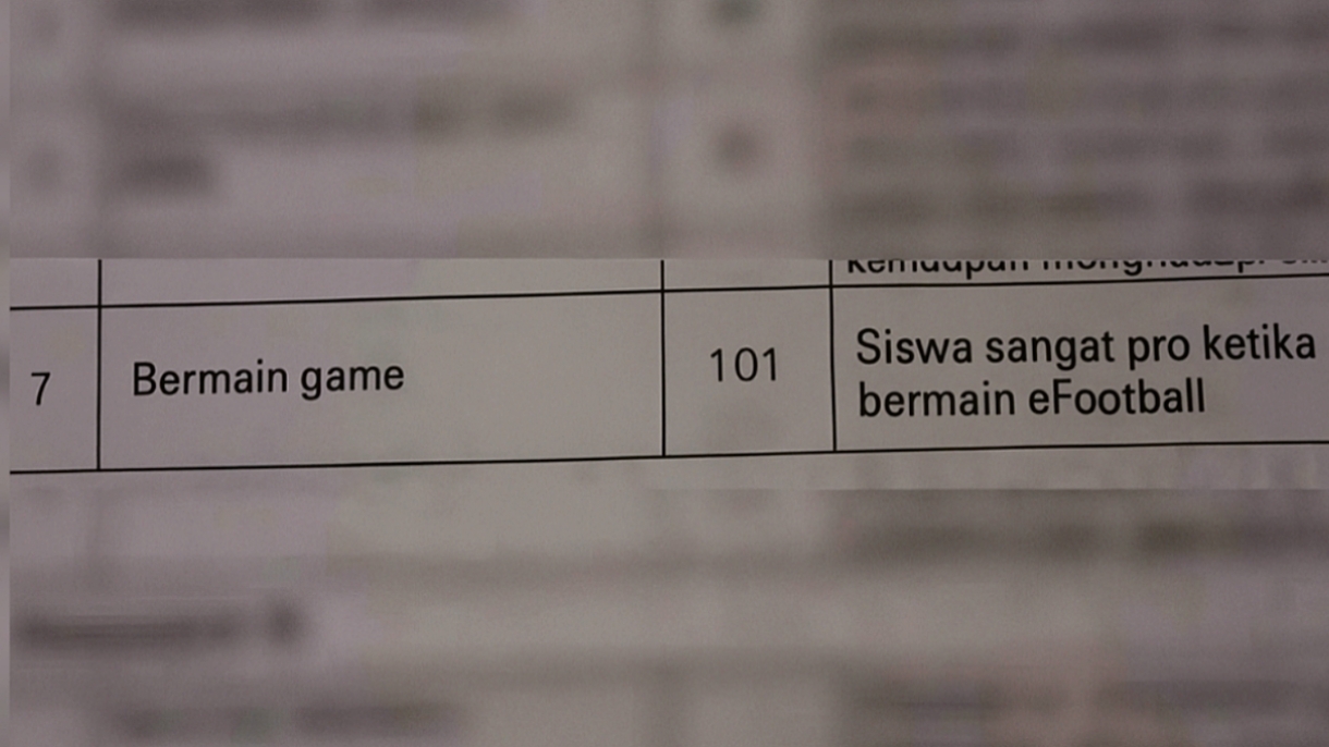 Nilai Rapor eFootbal