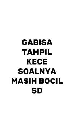 gak bisa tampil kece