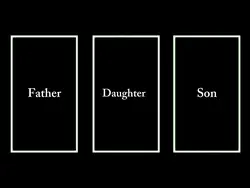 Father, daughter,son