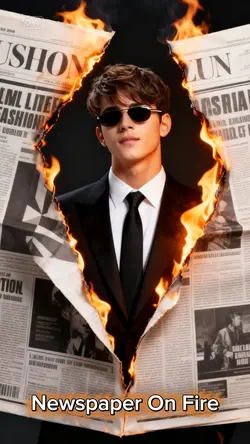 Newspaper On Fire AI