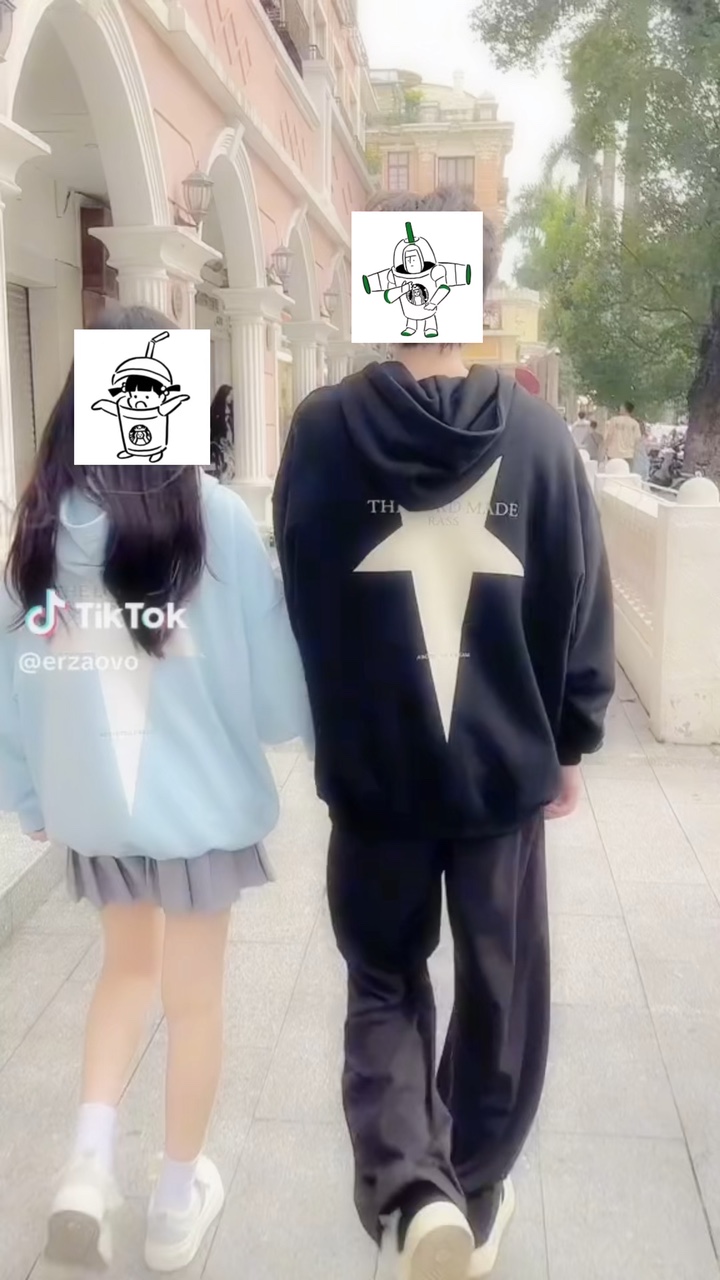 顔ハメカップル