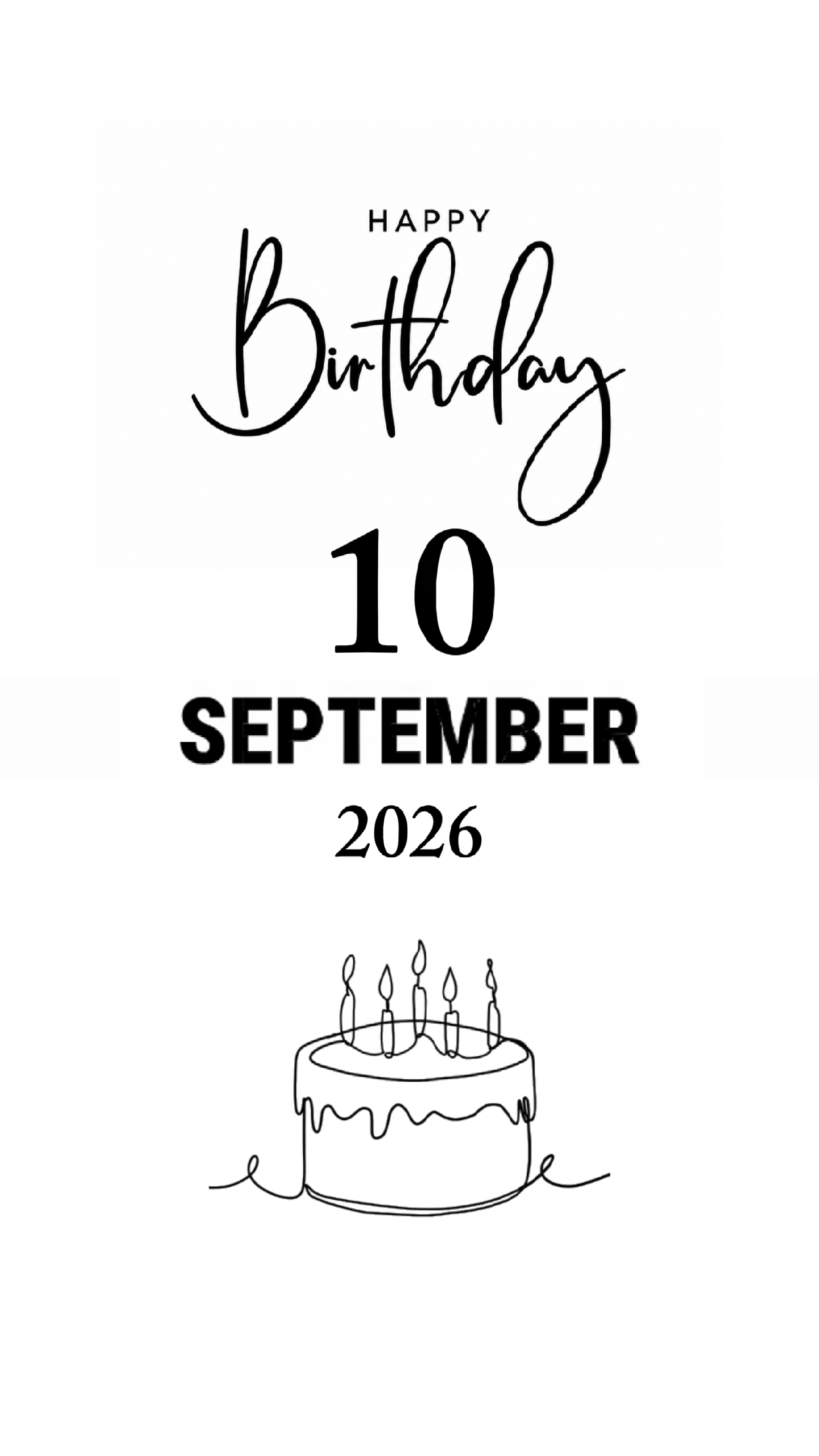 Birthday 10 Sept 