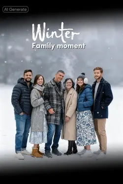 winter family moment