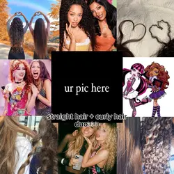 straight+curly hai