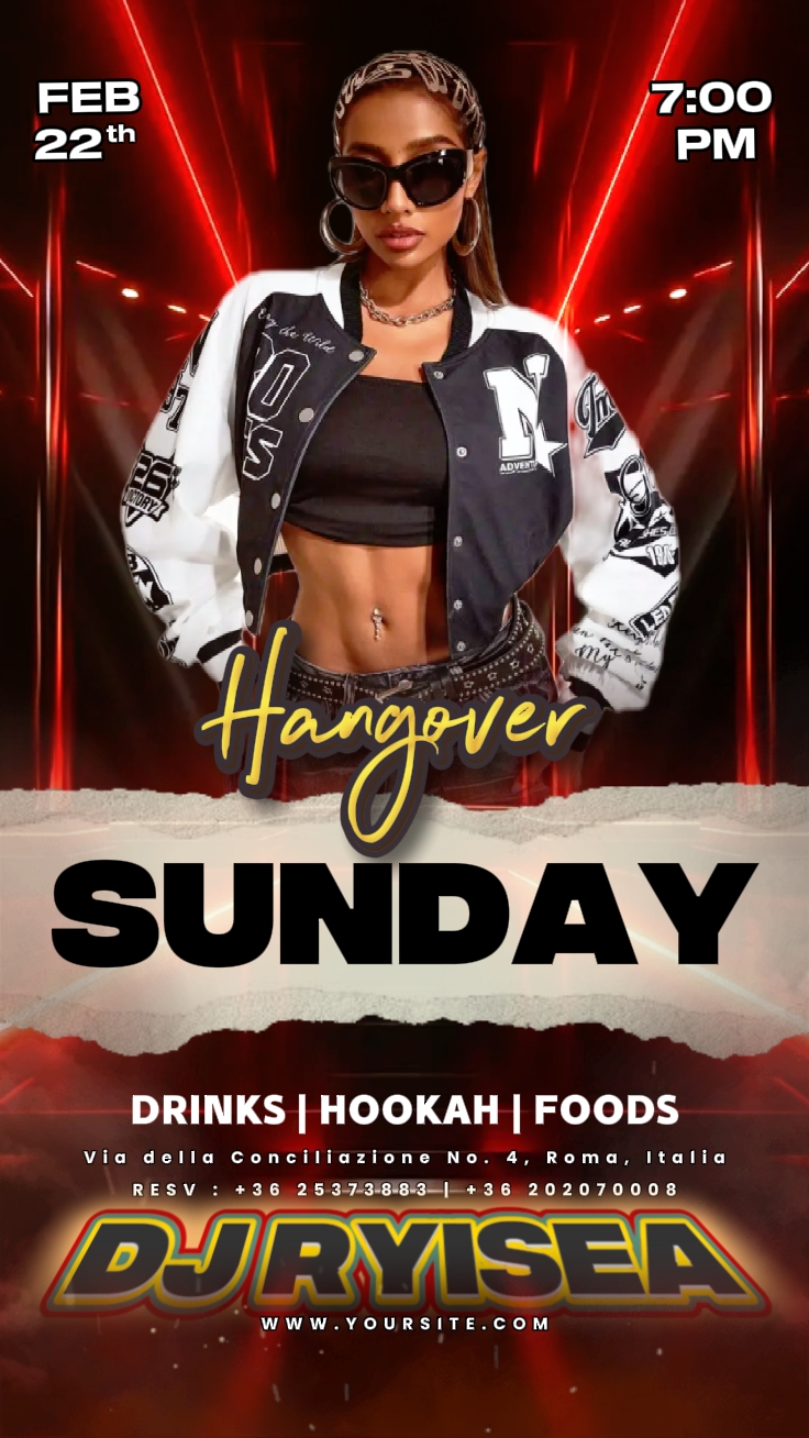 Cartel de noche de fiesta