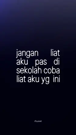jangan liat aku pas