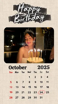 Birthday 24 October