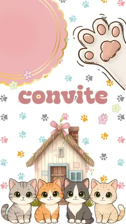 Convite Gatinho