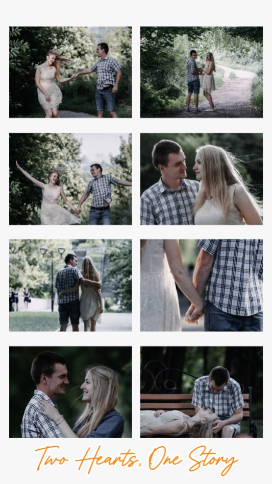 Colagem de casal