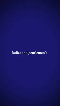 Ladies and gentlemen