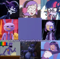 purple character