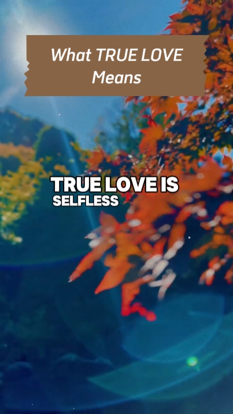 O Que Significa Amor Verdadeiro