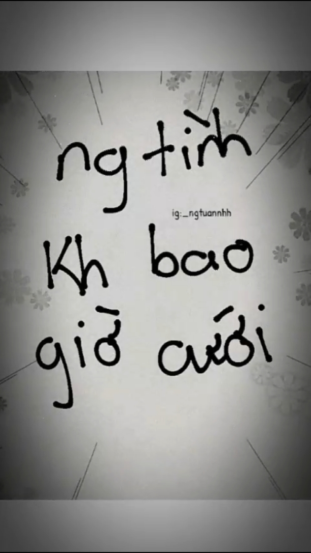 Ng tìh ko b giờ cưới