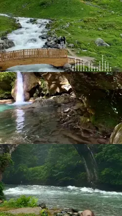 dere akar taş ile
