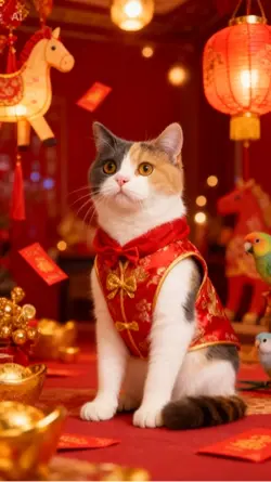 Cat chinese new year