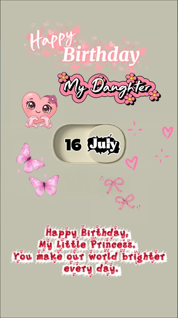 birthday my daughter