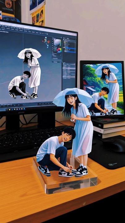 ai 3D resim viral 