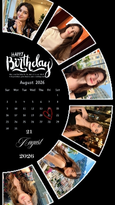 BIRTHDAY 21 AUGUST 