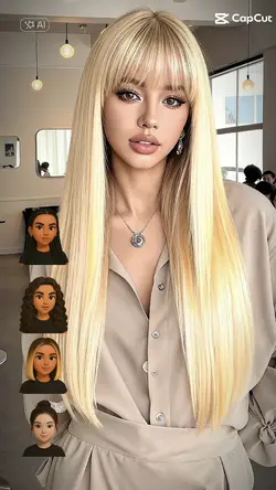 mudança de cabelo IA