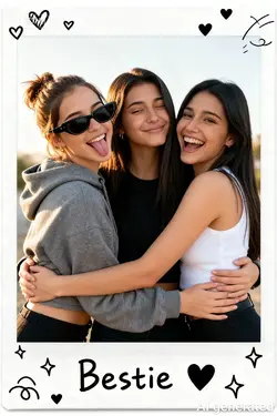 Bestie x polaroid 