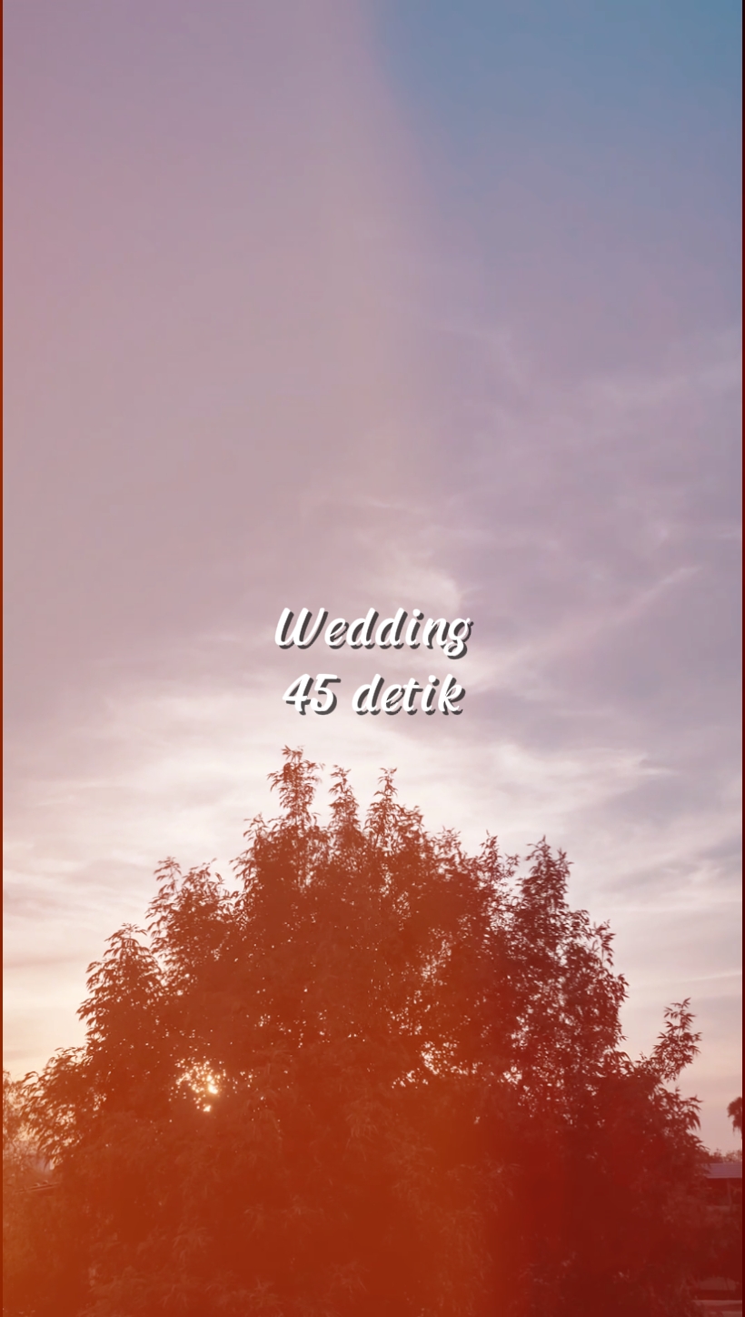 Wedding 45 detik