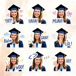 graduation sticker