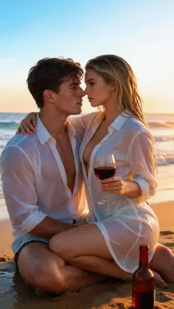 COUPLE BEACH ROMANCE